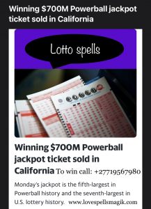 powerball lottery spells